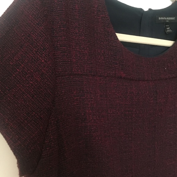 Banana Republic Maroon Dress, size 10P - Picture 3 of 3